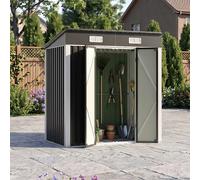 6x4FT Outdoor Metal Garden Storage Shed