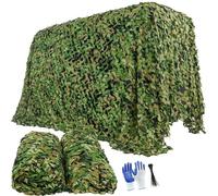6x4m Military Camouflage Net, Waterproof Oxford Fabric Sunscreen Camo Netting, Outdoor Camping Camo Net, for Garden, Hunting, Camping, Car Cover, Fence Decoration(3.5x4M)