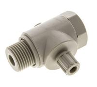 6x4mm & G1/2'' PP Elbow Compression Fitting with Male Threads with Banjo Bolt 10 bar