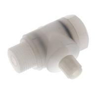 6x4mm & G1/2'' PVDF Elbow Compression Fitting with Male Threads with Banjo Bolt 10 bar