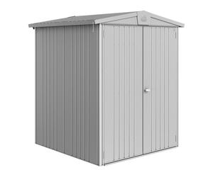 6x5 Biohort Europa 2 Metal Shed - Metallic Silver