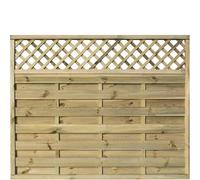 6x5 Halkin Screen (Pack of 3) - L4 x W180 x H150 cm Rowlinsons Brown One Size