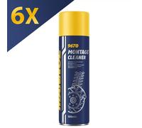 6x500ML MANNOL MONTAGE BRAKE/CLUTCH CLEANER AEROSOL SPRAY PROFESSIONAL DEGREASER
