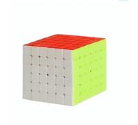6x6 & 7x7 Speed Cube Puzzle Set - Stickerless Solid Colour Magic Cubes | Smooth Turning ABS Brain Teaser | Professional Speed Cubes for Advanced Cubers & Puzzle Enthusiasts (6x6)