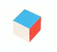 6x6 & 7x7 Speed Cube Puzzle Set - Stickerless Solid Colour Magic Cubes | Smooth Turning ABS Brain Teaser | Professional Speed Cubes for Advanced Cubers & Puzzle Enthusiasts (7x7)