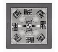 6x6 Focus Checker MF Slide by Vlads Test Target in 70x70 mm GEPE Mount for Camera Scanning Tune-up. Digitize Your Priceless Slides and Negatives with The Highest Sharpness and Fidelity.