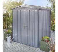 6x6 Hex Living Alton Apex Metal Shed in Anthracite Grey