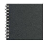 Pink Pig 6x6 Posh Silk Pig White Paper Sketchbook - Black