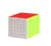 6x6 V-Cube Speed Puzzle, Stickerless Solid Color, Ultimate Challenge ABS Toy