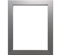 6x6Inch Silver wooden effect Photo / Picture frame Wall Mountable with acrylic display