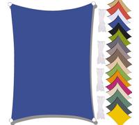 6x6m Waterproof Sun Shade Sail - 95% UV Resistant Perfect for Pool Garden Patio Park & Camping - Royal Blue Outdoor Canopy for Sun Protection
