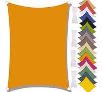 6x6M Waterproof Sun Shade Sail - UV 95% Resistant Perfect for Pool Garden Patio Park & Camping - Yellow Mango Color Durable Outdoor Canopy Cover