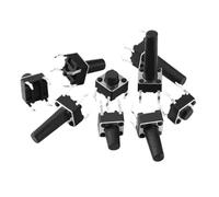 6x6mm Tactile Tact Push Button Switch 6 * 6 * 4.3/5/6/7/8/9/10/11/12/14/17/19mm 4Pin DIP4 1Pcs(6x6x5mm)