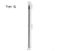 6x6x150mm Solid Carbide Rotary Burrs for Rotary Tools, Single Cut Head for Precision Grinding, Deburring, and Milling Metal, Wood, and Alloy Materials (G)