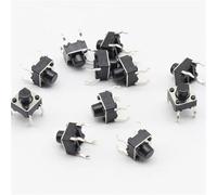 6x6x6MM 4PIN G91 Tactile Tact Push Button Switch Direct Self-Reset DIP Top Copper 50Pcs