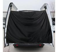 6x7.5ft Black Large Car Curtains Camper Van Rear Door Shower Curtains with Hooks,Adjustable Rear Door Shower Curtain,Outdoor Shower Double Layer Privacy Cover Car Cover Truck Travelling