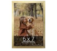 (6x7 in | 15x18 cm) Gold Picture Frame for Puzzles Posters Photos or Artwork