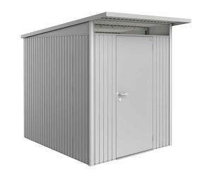6x8 Biohort AvantGarde A2 Metal Shed - Single Door - Metallic Silver