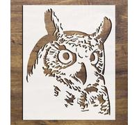 6x8 Inch Owl Reusable Stencil - Clear Plastic for DIY Airbrush Painting Drawing DIY Craft Decorative Stencil Template