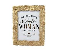 6x8 Rose Picture Frame Gold Roses Flowers Decorative 6 x 8 Golden Photo Frames for Table & Wall Mount Horizontal and Vertical