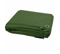 6X8M Green S-Grade Tarpaulin 50Gsm Lightweight Waterproof Cover