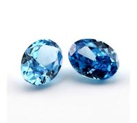 6X8mm Oval Crushed Ice Cut Loose CZ Stone 5A Cubic Zirconia Synthetic Gems For Jewelry Making No. 23 Fancy Blue 6x8mm 5pcs