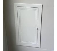 6x9 7x10 8x12 9x14 10x16 12x18 16x 20 inch access panel door with Lockable handle, Small white Repair hole Cover for Ceiling, Wall & Drywall, Electrical Inspection Hatch(10 x 22 in/25.4 x 55.9 cm)