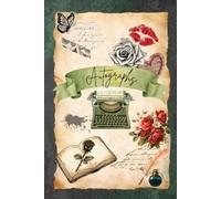 6x9 Author Autograph Book - Signature Collecting Journal for Book Conventions, Author Signings & Fan Events - Scrapbook Keepsake for Authors, Narrators & Cover Models
