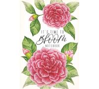 6x9 Inch Lined Notebook for Women: Luxury Burgundy Camellia Floral Cover | The Bloom Collection by Koriel: Elegant Winter Journal & Thoughtful Gift