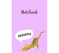 6x9 purple leopard lined notebook: lined notebook