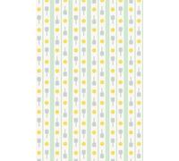 6x9" Striped Pickleball Notebook: Lined Journal with a Cute Striped Pickleball Pattern in Green and Yellow