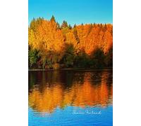 6x9" Suomi Finland Autumn River Notebook. Lined white paper. 120 pages. Glued Spine.: For Journaling, Note Taking, School, Office, University, Home.