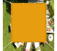 6x9m Rectangular Awning Canopy Sail Shade Waterproof UV Block 98% Ideal for Outdoor Garden Patio Yard Party Gold Color Free Rope Included