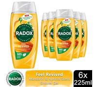 6xRadox Mineral Therapy Shower Gel Feel Revived w/ Mandarin&apricot Scent, 225ml