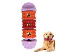 7.09 Inch Durable Rubber Slow Feeder - Treat Dispensing Dog Toys | Interactive Chew Toy for Boredom, Stimulation, Enrichment, Teething, Crate Feeding, Entertainment
