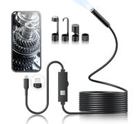 7.0MM TYPE-C Endoscope Camera IP67 Waterproof 6 LEDs Adjustable USB Android Flexible Inspection Borescope Cameras for Phone PC