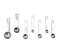 7/10 / 11Pcs Measuring Spoon with Clear Scale Kitchen, 7 piece Set | Clear Scale for Baking Cake Coffee, Food Grade Stainless Steel, Home Baking, Household Cookware Kit, Dry or Liquid
