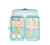 7/10/12/18pcs Set Professional Stainless Steel Manicure & Pedicure Kit Precision Nail Care with Travel Case with Nail Clipper,10 pcs Set
