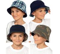 A2Z 4 Kids Reversible Bucket Hat Cotton Foldable Wide Brim Summer Cap