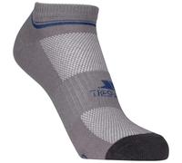 Trespass Unisex Adults Isolate Coolmax Trainer Sock (Pack Of 2) - Platinum/Dark Grey - Platinum/Dark Grey - 7-11 UK