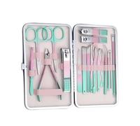 7/12/18 Pieces Nail Clippers, Rainbow Manicure Set, Stainless Steel Pedicure Set, Nail Scissors,Colorful 18 in 1