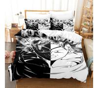 (7, 135*200 two-piece set) Anime bedding set Dragon Ball series 3D digital printing three-piece set