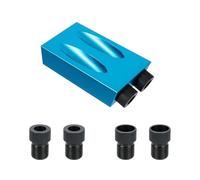 7/14/15Pcs 15 Degrees Pocket Hole Jig Kit Woodworking Hole Drilling Guide Locator with Drill Bit Set Hole Puncher(7PCS)