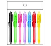 7/14 Pcs Children's Magics Pen Invisible Pen with Lamp Spies Magics Party Supplies for Secret Note