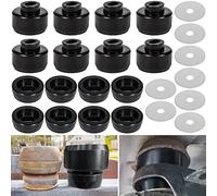 7-141 Body and Cab Mount Bushing Kit for Chevy Silverado & Sierra 1500/2500 2WD/4WD 1999-2014 Polyurethane Body Cab Mounts & Washers (Black 24PCS)