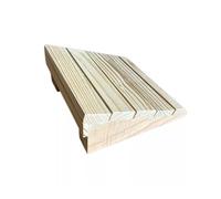 7-15cm Threshold Ramp For Wheelchair, Wood Driveway Ramps, Non-Slip Curb Transition For Home/Front Door/Yard/Patio/Entry Steps(30x30.8x9cm/12x12x3.5in)