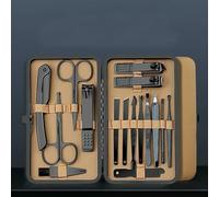 7/16/24 Pcs Manicure Set Professional Nail Clipper Kit Stainless Steel Manicure Kit,Care Tools with Travel Case