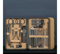 7/16/24 Pcs Manicure Set Professional Nail Clipper Kit Stainless Steel Manicure Kit,Care Tools with Travel Case