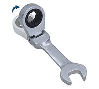 7/16” AF SAE Imperial Flexible Stubby Flexi Head Ratchet Spanner Combi Wrench