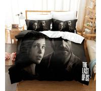 (7, 220X240 three-piece quilt set) New The Last of Us digital print brushed bedding four-piece set three-piece set sheets